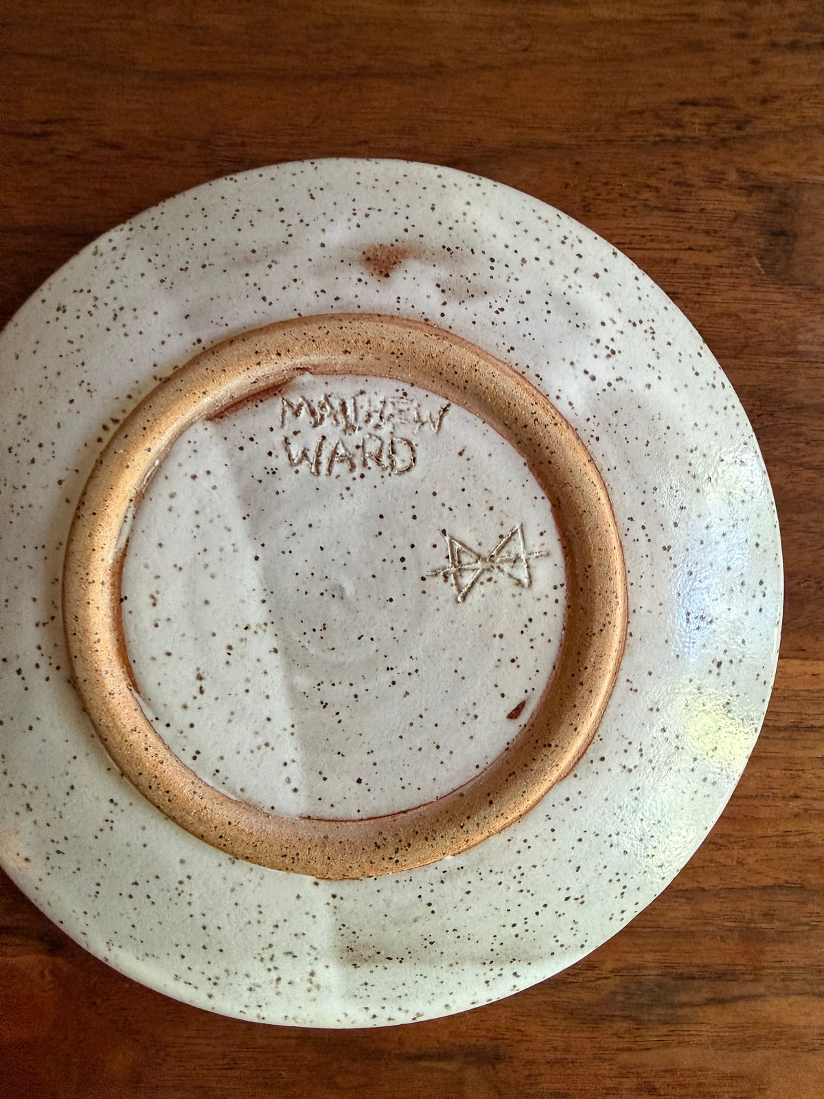 Matthew Ward Contemporary One-off 2021 Handmade Ceramic Pottery "Arches" Tray Prototype for West Elm