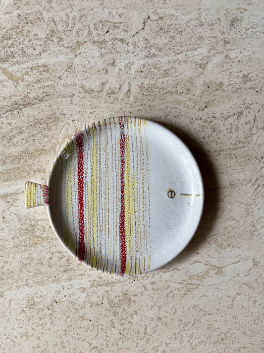 Vintage Ceramic Pottery Fish Plate by Aldo Londi for Bitossi, ca. 1950’s