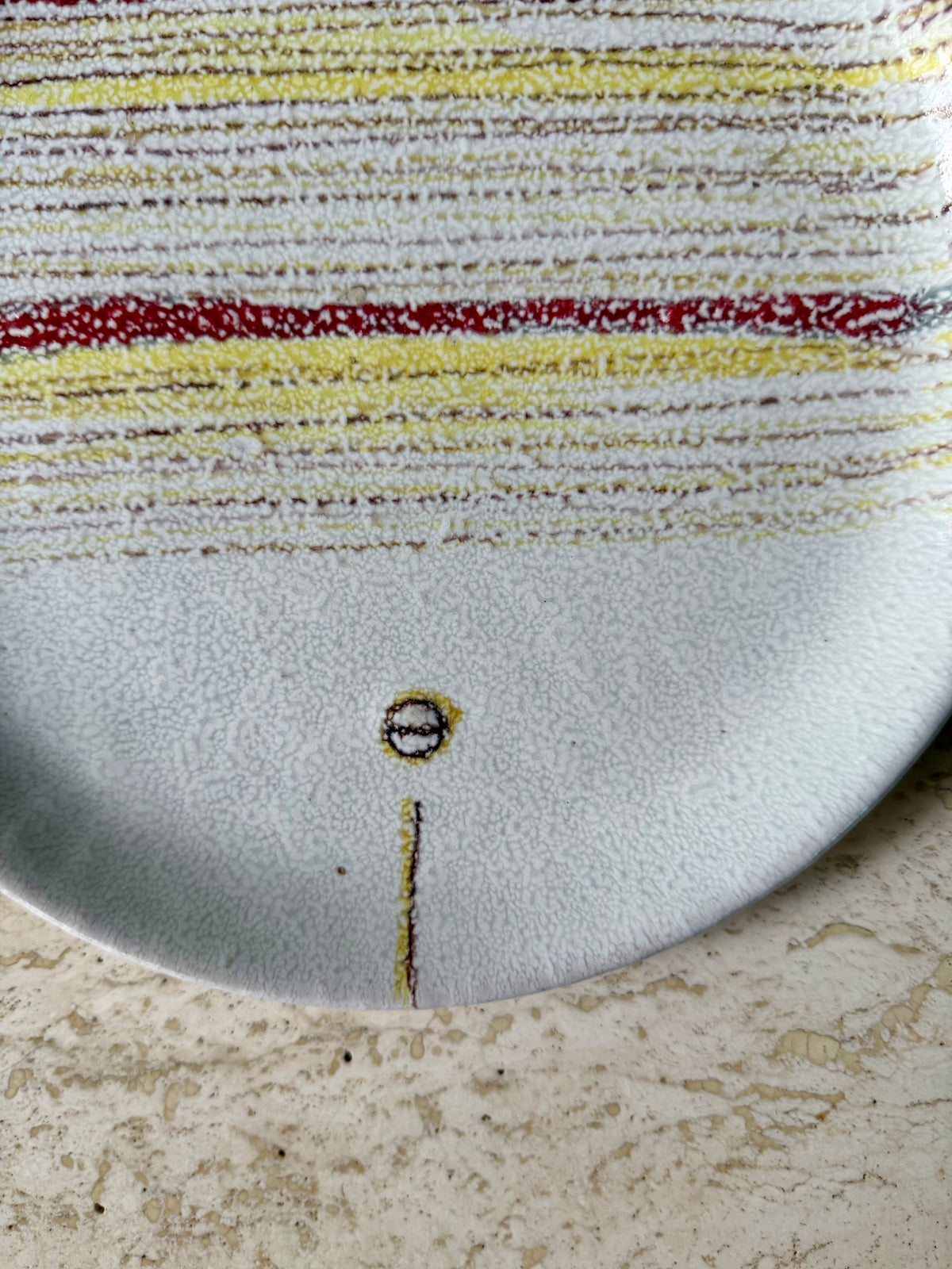 Vintage Ceramic Pottery Fish Plate by Aldo Londi for Bitossi, ca. 1950’s