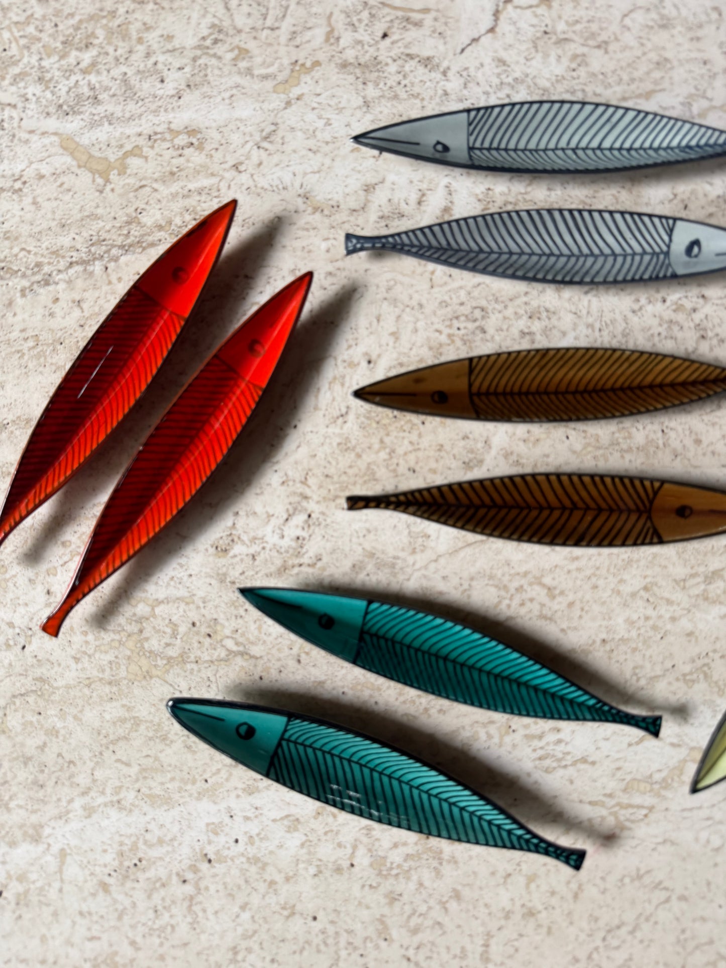 Set of 12 Bitossi Fish by Aldo Londi, ca. 1950’s