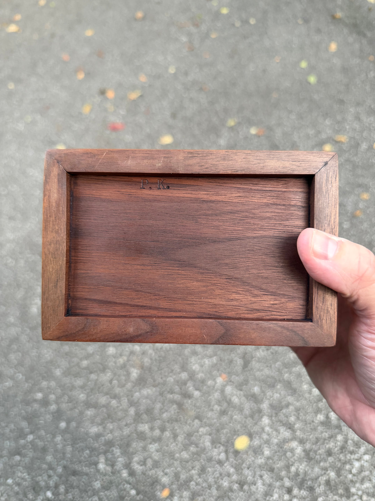 Vintage Handmade Studio Craft One-of-a-Kind Sculpted Walnut Box by Peter Kwasniewski, ca. 1980's