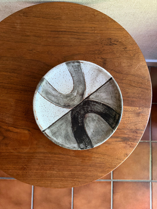 Matthew Ward Contemporary One-off 2021 Handmade Ceramic Pottery "Arches" Tray Prototype for West Elm