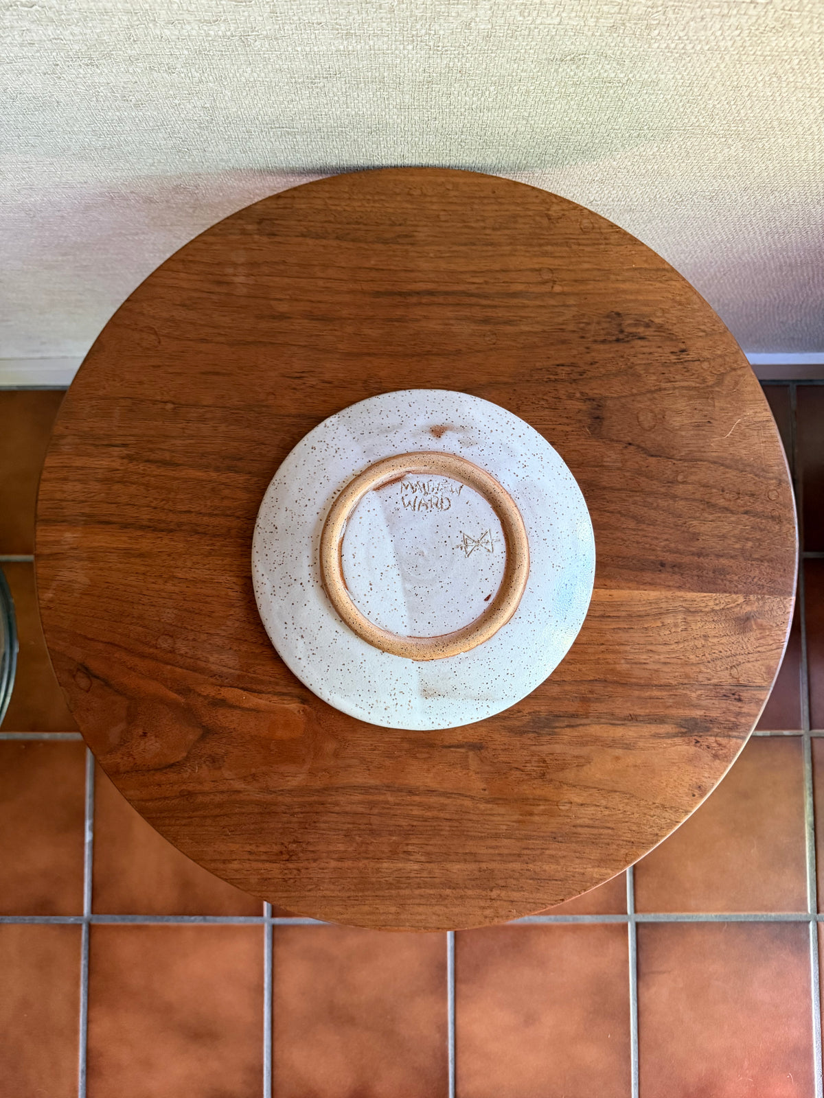 Matthew Ward Contemporary One-off 2021 Handmade Ceramic Pottery "Arches" Tray Prototype for West Elm