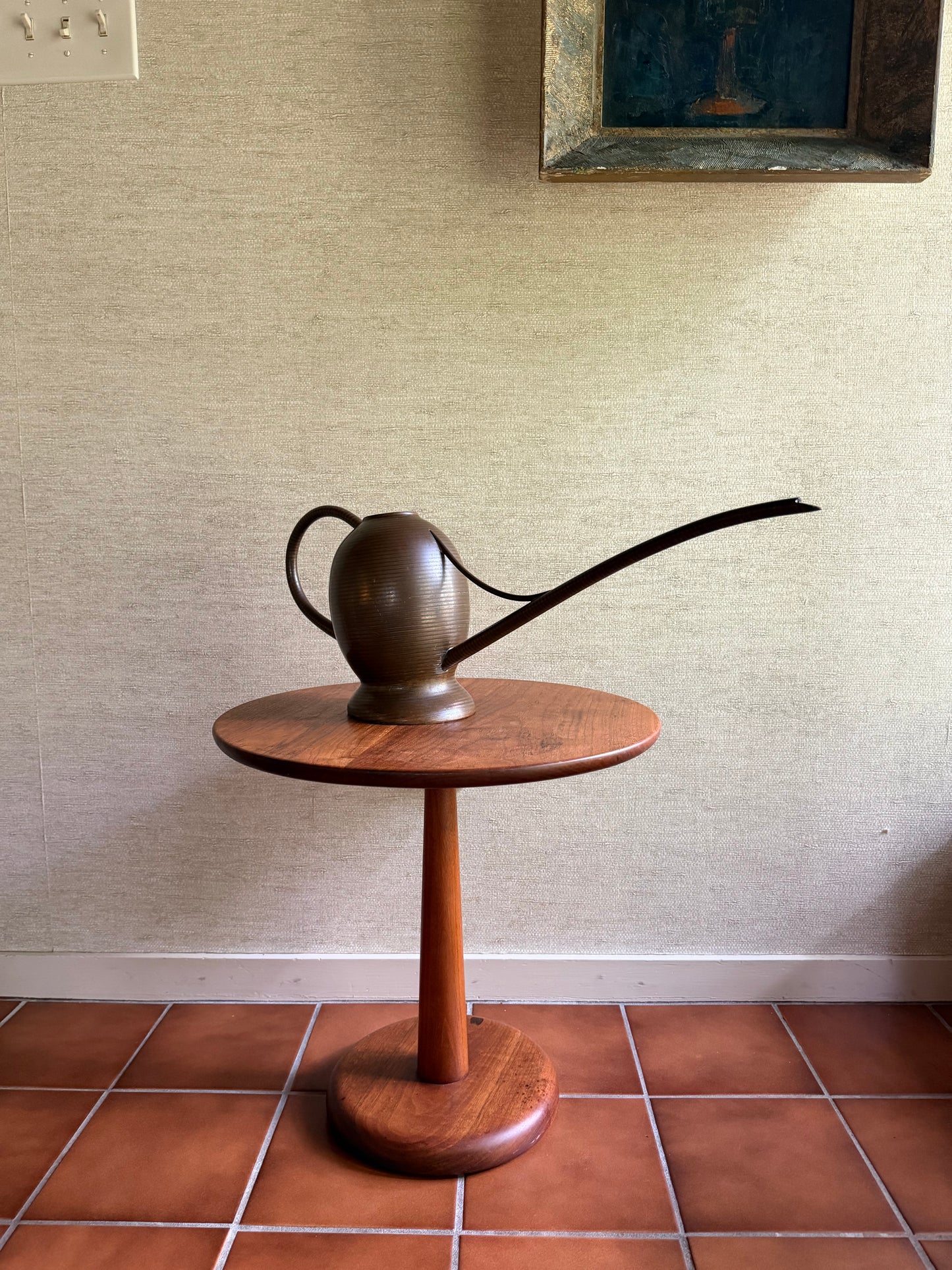 1955 Vintage Handmade One-of-a-Kind Brass + Copper Watering Can