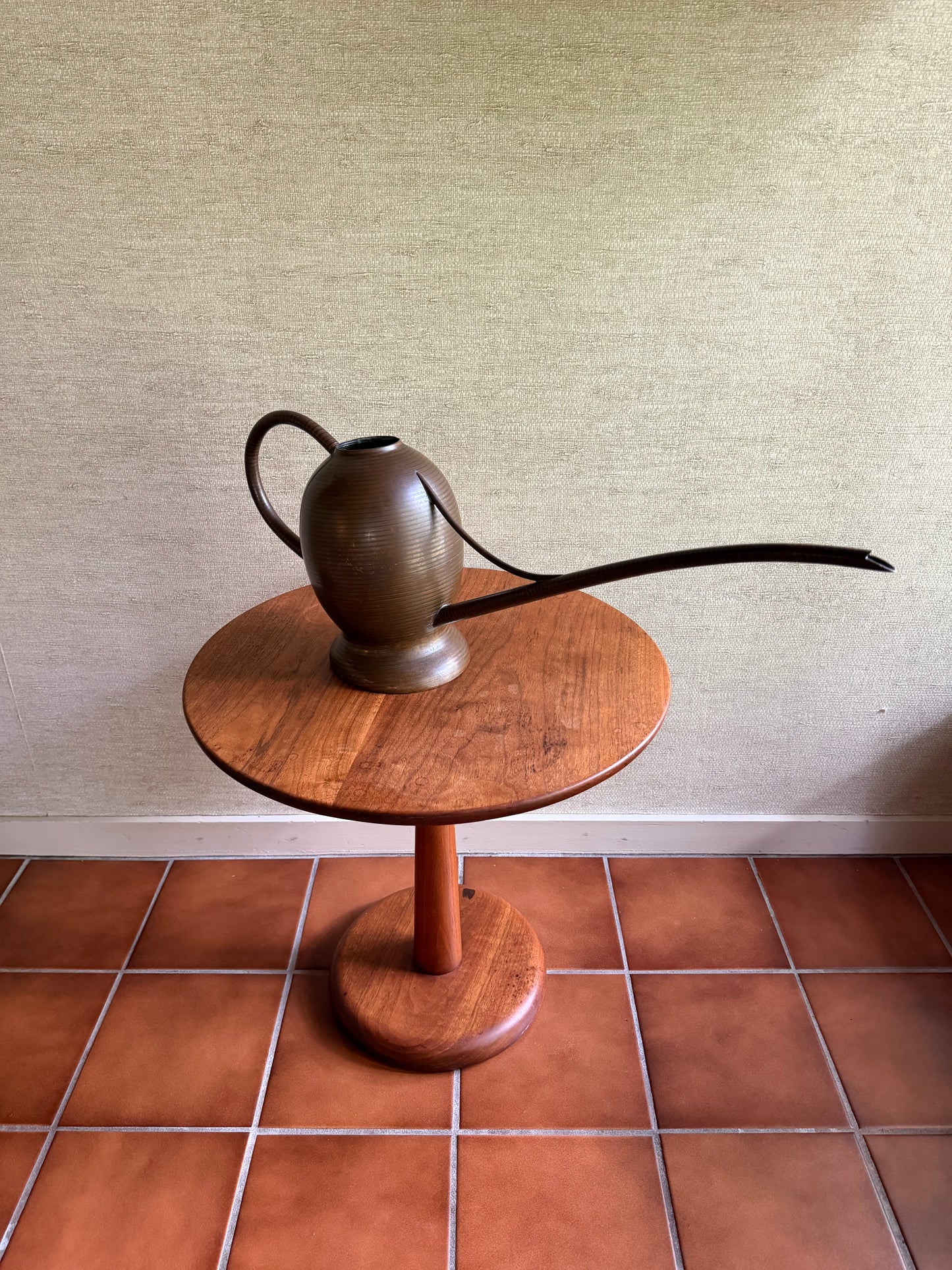 1955 Vintage Handmade One-of-a-Kind Brass + Copper Watering Can