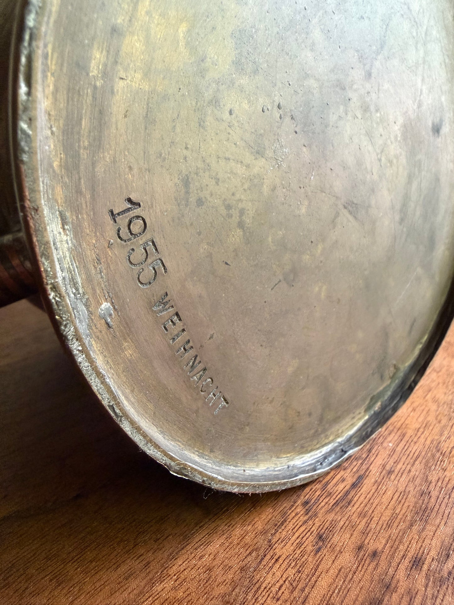 1955 Vintage Handmade One-of-a-Kind Brass + Copper Watering Can