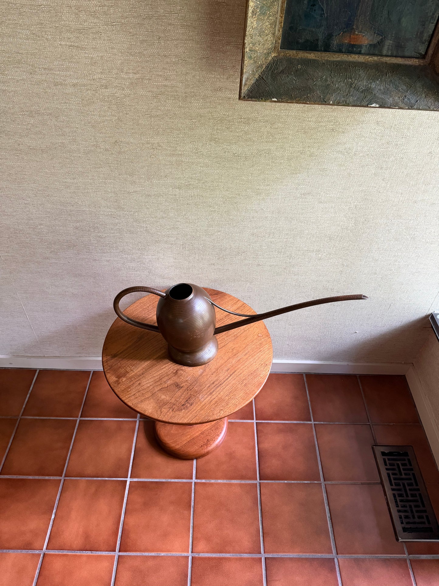 1955 Vintage Handmade One-of-a-Kind Brass + Copper Watering Can