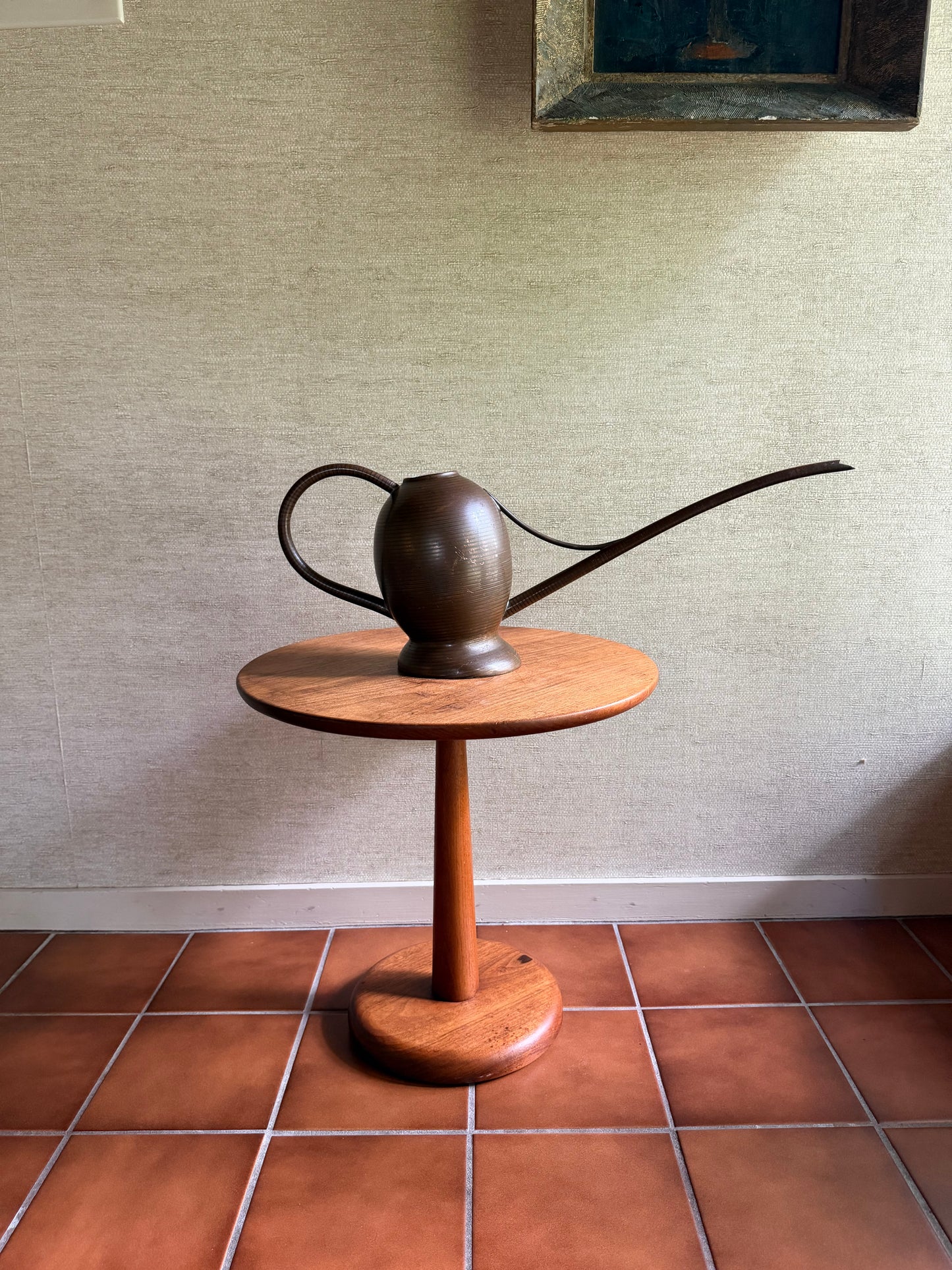1955 Vintage Handmade One-of-a-Kind Brass + Copper Watering Can