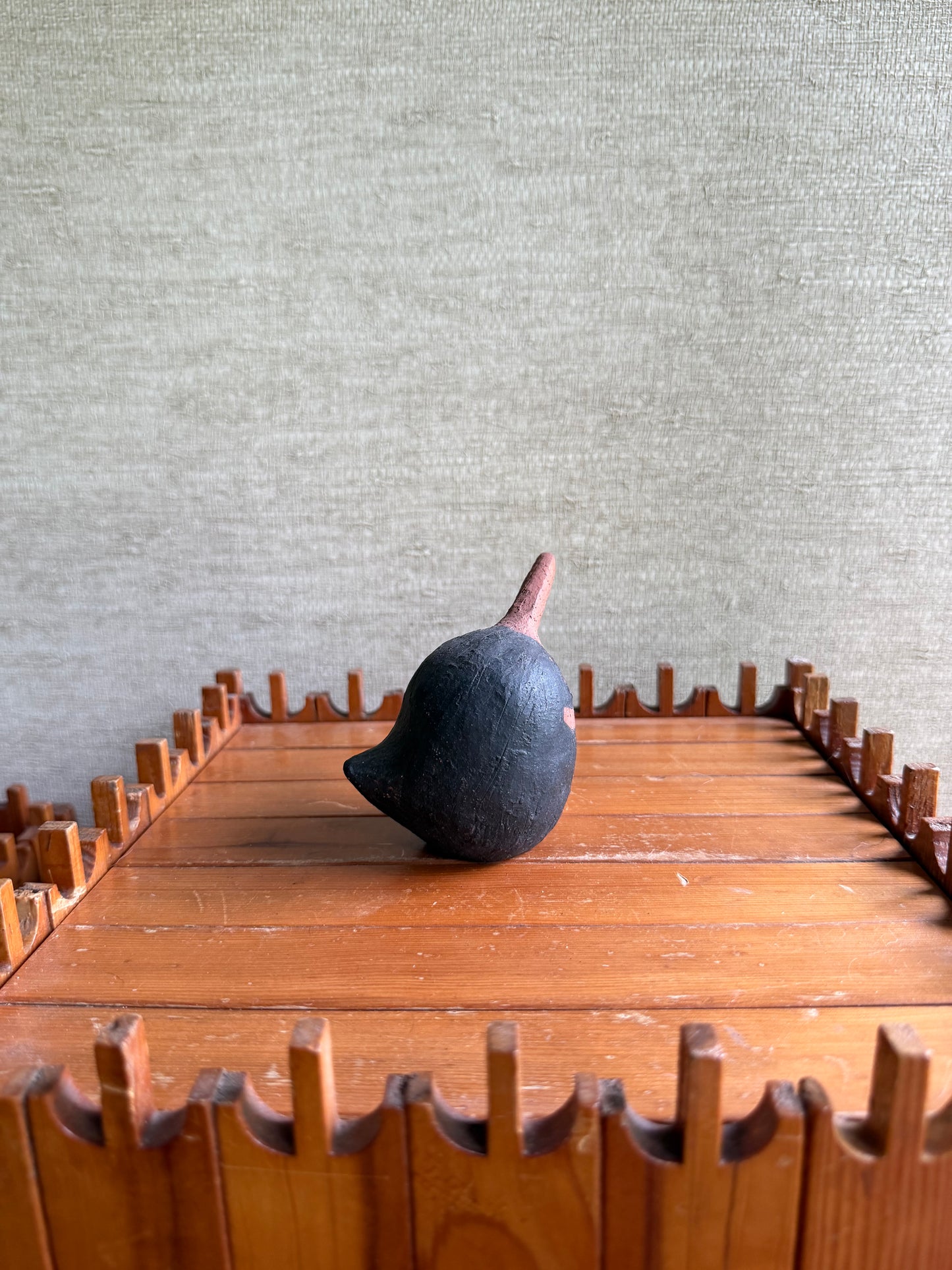 Vintage Handmade One-of-a-Kind Midcentury Modernist Studio Pottery Bird, ca. 1960's